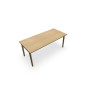ROBIN T RECT L180 P80 PRE-PERCE OBT PIEDS ARCHE HETRE/METAL    décor3 MG SG MS