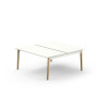 ROBIN 2T BENCH DEP L160 P165 PRE-PERCE OBT PIEDS EXTREM.ARCHE HETRE/METAL P1650