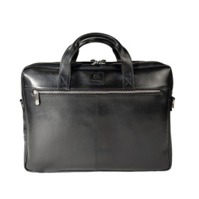 Sacoche double ordin. Exactive Cuir noir