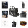 Sacoche double ordin. Exactive Cuir noir