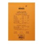 Bloc agrafé Rhodia ORANGE N°18 21x29,7cm 80f ligné +marge 80g