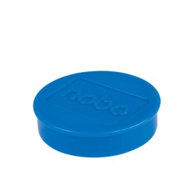 Aimants ronds en plastique 38 mm pour tableau blanc Nobo, Lot de 4, Bleu
