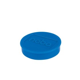 Aimants ronds en plastique 30 mm pour tableau blanc Nobo, Lot de 4, Bleu