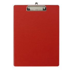 Porte-bloc avec pochette PP A4 rouge