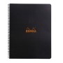 Notebook Rhodia Classic RI BLACK 22,5x29,7cm 160p Q.5X5+C détachables 80g