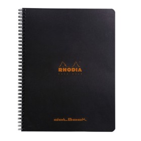 Notebook Rhodia Classic RI BLACK 22,5x29,7cm 160p dot détachables 80g
