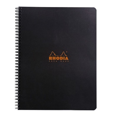 Notebook Rhodia Classic RI BLACK 22,5x29,7cm 160p L+MC détachables 80g