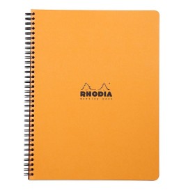 Meeting book Rhodia Classic RI ORANGE 22,5x29,7cm 160p imprimées détachables 90g