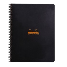 Meeting book Rhodia Classic RI BLACK 22,5x29,7cm 160p imprimées détachables 90g