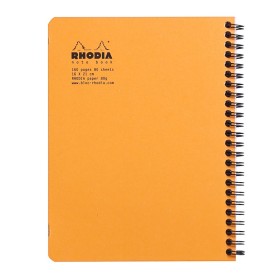 Notebook Rhodia Classic RI O&B 16x21cm 160p Q.5x5 détachables 80g