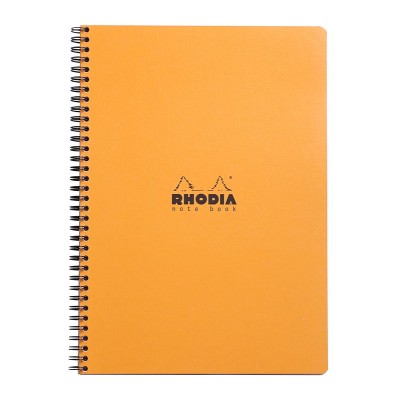 Notebook Rhodia Classic RI ORANGE 22,5x29,7cm 160p Q.5X5+C détachables 80g