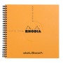 Reverse book Rhodia Classic RI ORANGE 21x21cm 160p dot détachables 80g