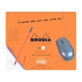 Tapis de souris Rhodia Clic Bloc 19x23cm 30f Q.5x5 en présentoir de 30 pcs