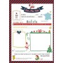 Set de correspondance Noël, 6 feuilles A4 100g + 6 enveloppes C5 + stickers