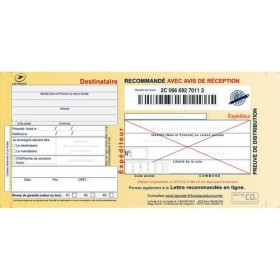 TEC B/100 RECOMMANDE GUICHET A V AR 3756