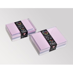 Coffret 40 enveloppes 90x140 + 40 cartes 82x128 Naissance (5 couleurs)