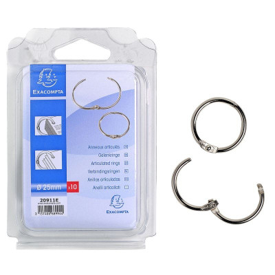 BLISTER DE 10 ANNEAUX ARTICULES D25
