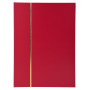 ALB.TIMB.22,5X16,5 Simili cuir rouge 32p