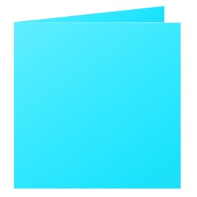 Paquet de 25 cartes pliée Pollen 160x160 turquoise