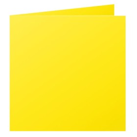 Paquet de 25 cartes pliée Pollen 160x160 jaune soleil