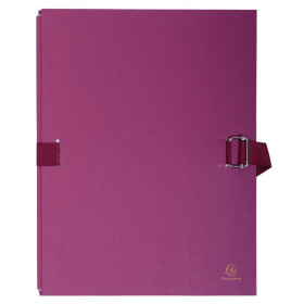 Chemise Pap.toilé sangle + rab.Bordeaux