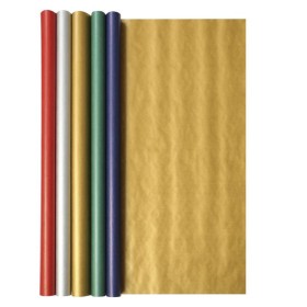 Unicolor, Kraft brun 60g, 2x0,70m en carton prés. de 60 rlx Couleurs ass.