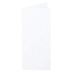 Paquet de 25 cartes pliée Pollen 106x213 blanc irisé