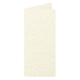 Paquet de 25 cartes pliée Pollen 106x213 ivoire irisé
