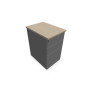 CAISSON HB METAL 3T P.60 L.43,2 H.73,5 CM DONT 1 DS TOP MELAMINE SB MA