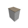 CAISSON HB METAL 3T P.60 L.43,2 H.73,5 CM DONT 1 DS TOP MELAMINESO R3