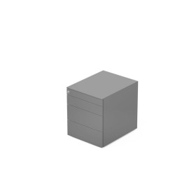 CAISSON MOB METAL 3T PLT L.42P.53,3 H.50,5 CM AVEC TIRETTE PLUMIER SB