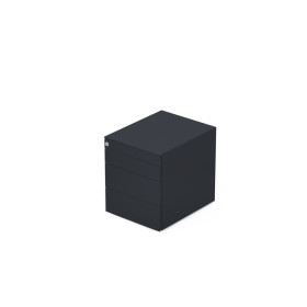 CAISSON MOB METAL 3T PLT L.42P.53,3 H.50,5 CM AVEC TIRETTE PLUMIER SC
