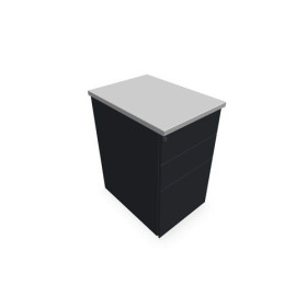CAISSON HB METAL 3T P.60 L.43,2 H.73,5 CM DONT 1 DS TOP MELAMINE SC MG