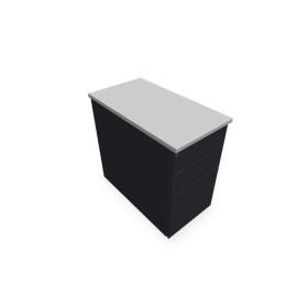 CAISSON HB METAL 3T P.80 L.43,2 H.73,5 CM DONT 1 DS TOP MELAMINE SC MG