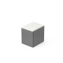 CAISSON MOB METAL 2T L.42,3 P.53,5 H.52,4 CM DONT 1 DS TOP MELAMINE SB MG