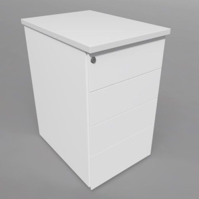 CAISSON HB METAL 4T PLT P80 L43,2 H73,5 CM TOP MELAMINE SO MG