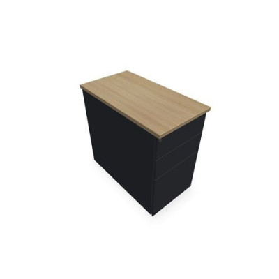 CAISSON HB METAL 3T P.80 L.43,2 H.73,5 CM DONT 1 DS TOP MELAMINE SC RI