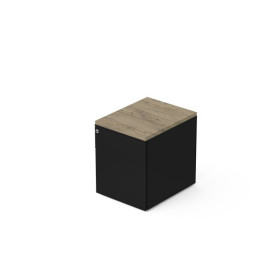 CAISSON MOB METAL 2T L.42,3 P.53,5 H.52,4 CM DONT 1 DS TOP MELAMINESG R3