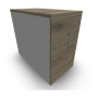 GUSTAVE CAISSON INDIVIDUEL H73,5 L43,2 P80 CM MELAMINE - CORPS TOP PORTE MG R3 R