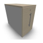 GUSTAVE CAISSON INDIVIDUEL H73,5 L43,2 P80 CM MELAMINE - CORPS TOP PORTE MG MA M
