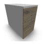 GUSTAVE CAISSON INDIVIDUEL H73,5 L43,2 P80 CM MELAMINE - CORPS TOP PORTE MG MG R