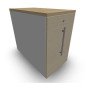 GUSTAVE CAISSON INDIVIDUEL H73,5 L43,2 P80 CM MELAMINE - CORPS TOP PORTE MG RI M