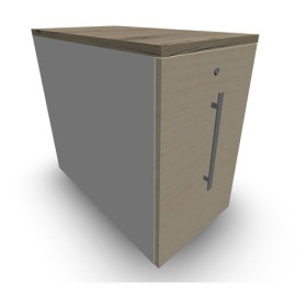 GUSTAVE CAISSON INDIVIDUEL H73,5 L43,2 P80 CM MELAMINE - CORPS TOP PORTE MG R3 M
