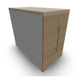GUSTAVE CAISSON INDIVIDUEL H73,5 L43,2 P80 CM MELAMINE - CORPS TOP PORTE MG MA R