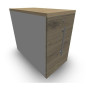 GUSTAVE CAISSON INDIVIDUEL H73,5 L43,2 P80 CM MELAMINE - CORPS TOP PORTE MG RI R