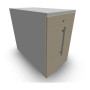 GUSTAVE CAISSON INDIVIDUEL H73,5 L43,2 P80 CM MELAMINE - CORPS TOP PORTE MG MG M