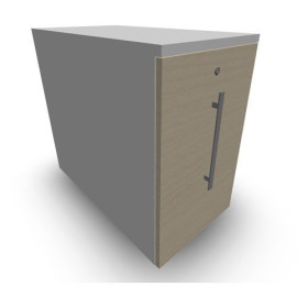 GUSTAVE CAISSON INDIVIDUEL H73,5 L43,2 P80 CM MELAMINE - CORPS TOP PORTE MG MG M
