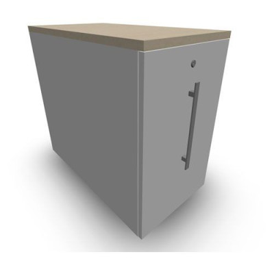 GUSTAVE CAISSON INDIVIDUEL H73,5 L43,2 P80 CM MELAMINE - CORPS  TOP  PORTE MG MA
