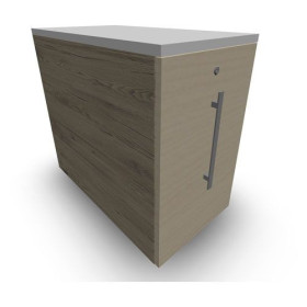 GUSTAVE CAISSON INDIVIDUEL H73,5 L43,2 P80 CM MELAMINE - CORPS TOP PORTE R3 MG M
