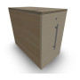 GUSTAVE CAISSON INDIVIDUEL H73,5 L43,2 P80 CM MELAMINE - CORPS TOP PORTE RI R3 M